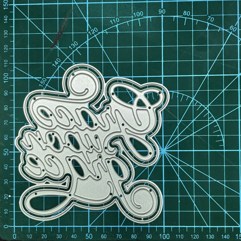 Inlovearts Grace upon grace Word Cutting Dies