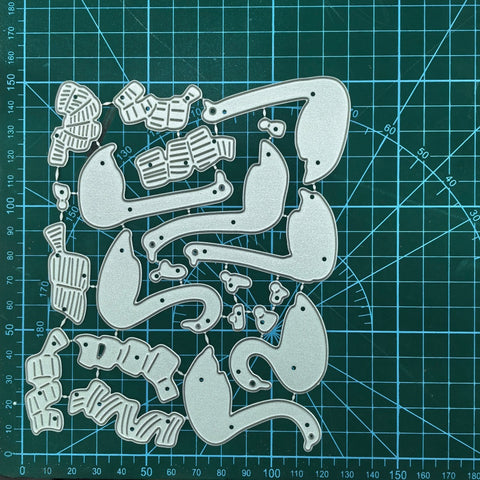 Inlovearts Goose Wearing Scarf Cutting Dies