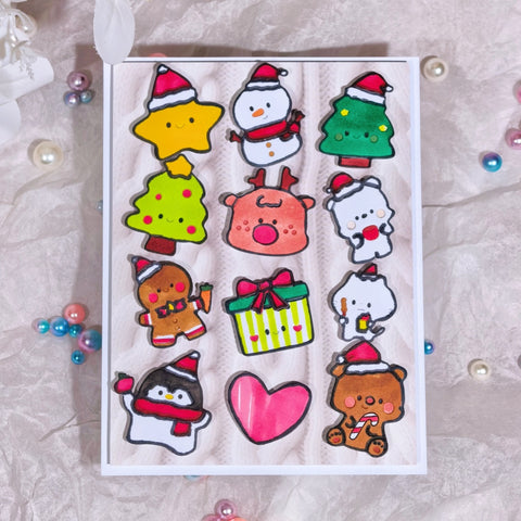 Inlovearts Christmas Small Decoration Elements Cutting Dies