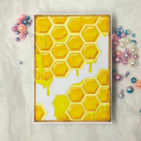 Inlovearts Honeycomb Background Board Cutting Dies
