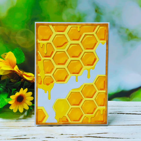 Inlovearts Honeycomb Background Board Cutting Dies