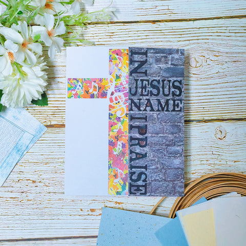 Inlovearts IN JESUS NAME I PRAISE Music Cross Cutting Dies