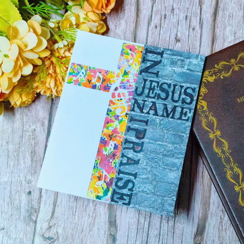 Inlovearts IN JESUS NAME I PRAISE Music Cross Cutting Dies