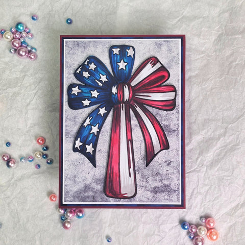 Inlovearts Stars and Stripes‌ Bowknot Cutting Dies