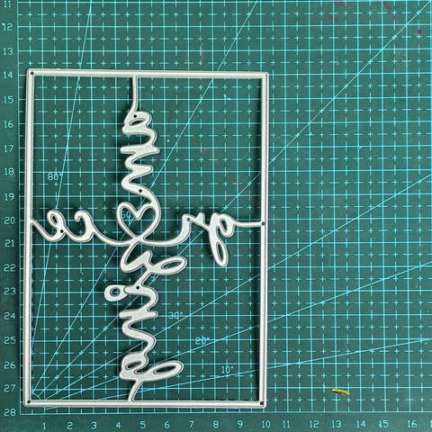 Inlovearts Amazing Grace Background Board Cutting Dies