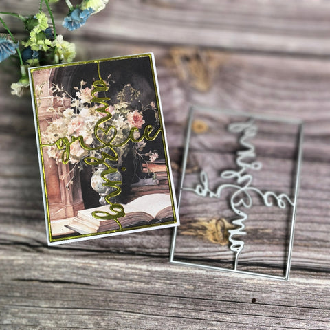Inlovearts Amazing Grace Background Board Cutting Dies