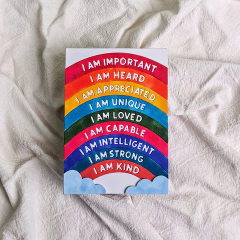Inlovearts Rainbow Affirmations Cutting Dies
