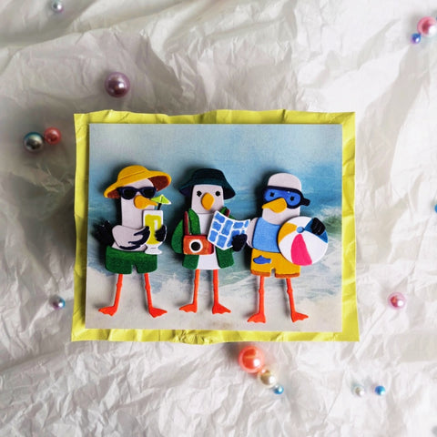 Inlovearts Summner Travel Seagull Cutting Dies