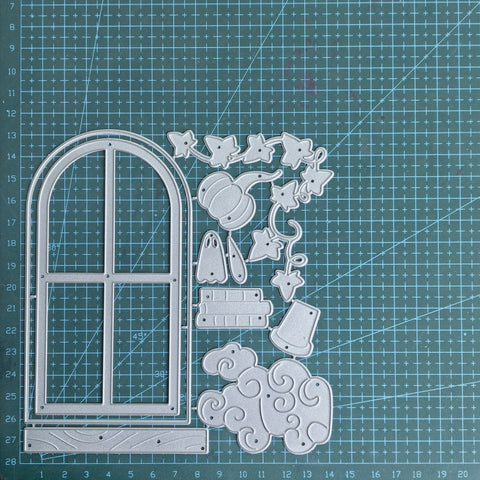Inlovearts Halloween Window Cutting Dies
