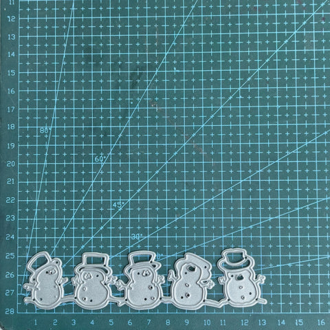 Inlovearts Five Snowmen Cutting Dies