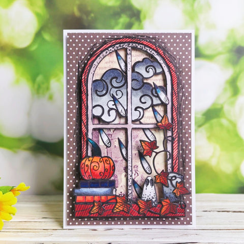 Inlovearts Halloween Window Cutting Dies