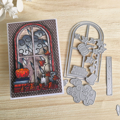 Inlovearts Halloween Window Cutting Dies