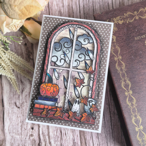 Inlovearts Halloween Window Cutting Dies
