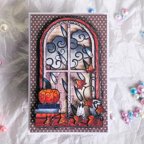 Inlovearts Halloween Window Cutting Dies