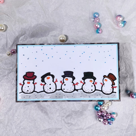 Inlovearts Five Snowmen Cutting Dies