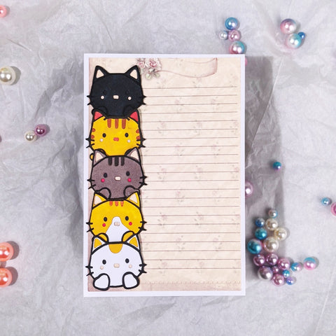 Inlovearts Christmas Tree with Cartoon Cats Cutting Dies