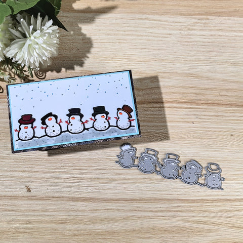 Inlovearts Five Snowmen Cutting Dies