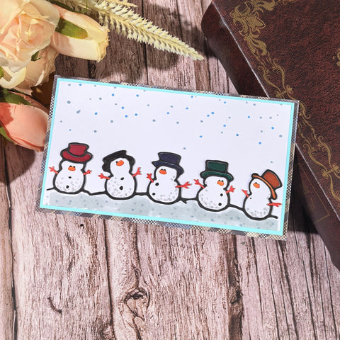 Inlovearts Five Snowmen Cutting Dies