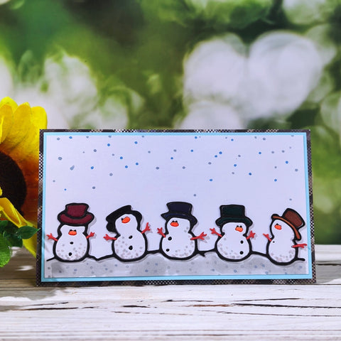 Inlovearts Five Snowmen Cutting Dies
