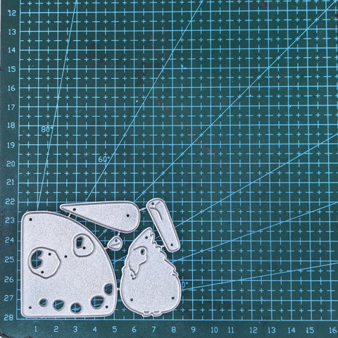 Inlovearts Cardinal on Snowman Cutting Dies