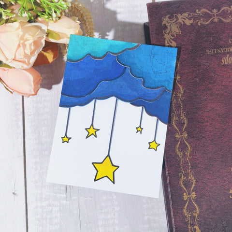Inlovearts Clouds and Stars Cutting Dies