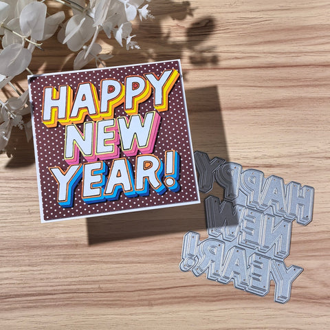 Inlovearts Happy New Year Word Cutting Dies