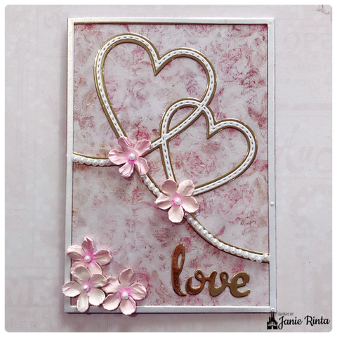 Inlovearts Hearts Background Board Cutting Dies