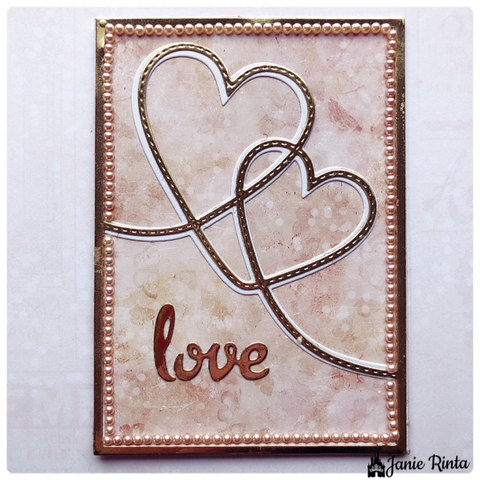 Inlovearts Hearts Background Board Cutting Dies