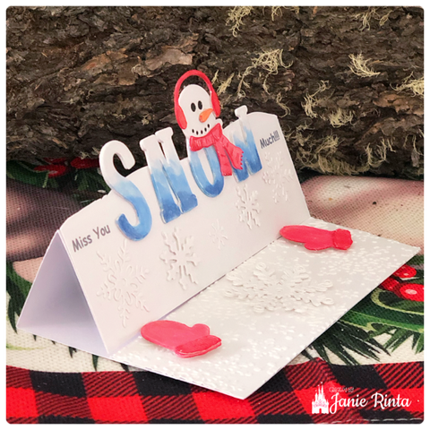 Inlovearts Snow Snowman Snowflake Cutting Dies