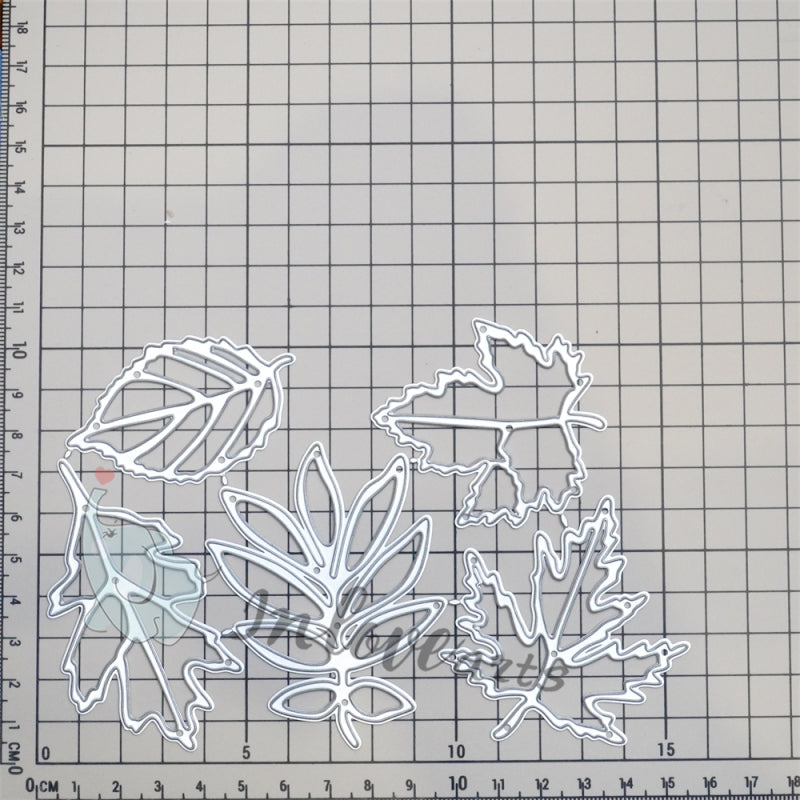 Inloveart 5pcs Leaves Cutting Dies