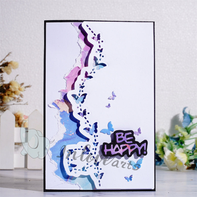 Inloveart Butterfly Lace Border Cutting Dies