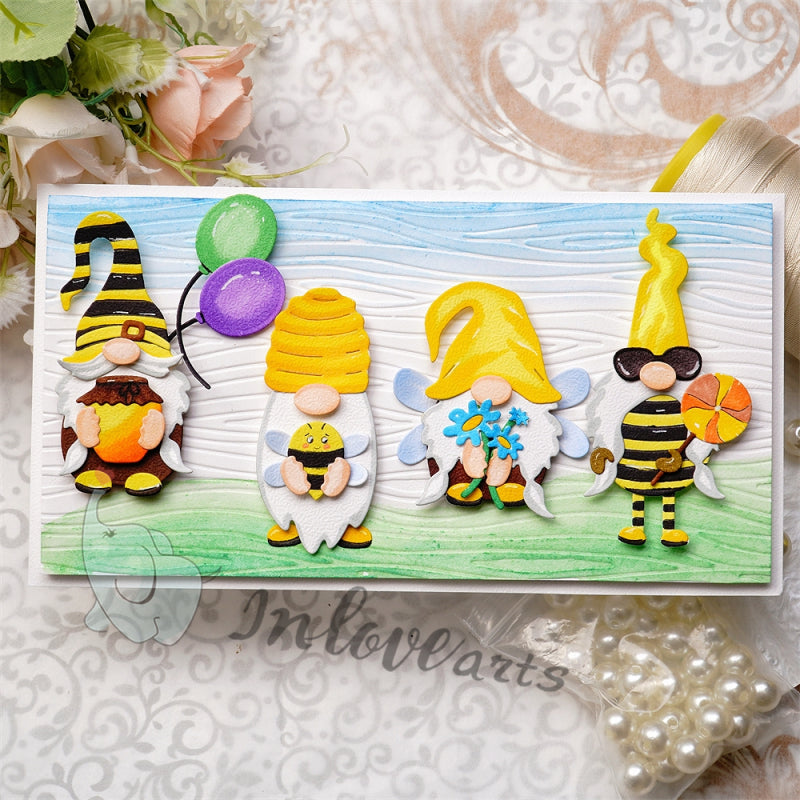 Inloveart Honey Bee Style Gnomes Cutting Dies