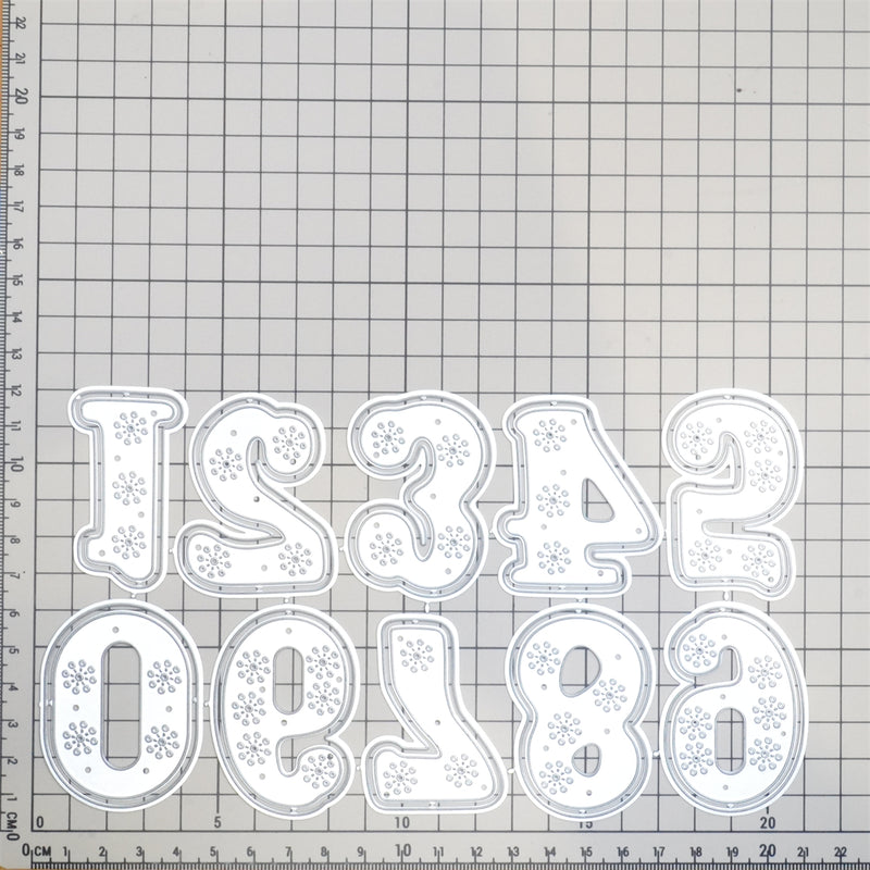 Inloveart Lace Pattern Number Cutting Dies