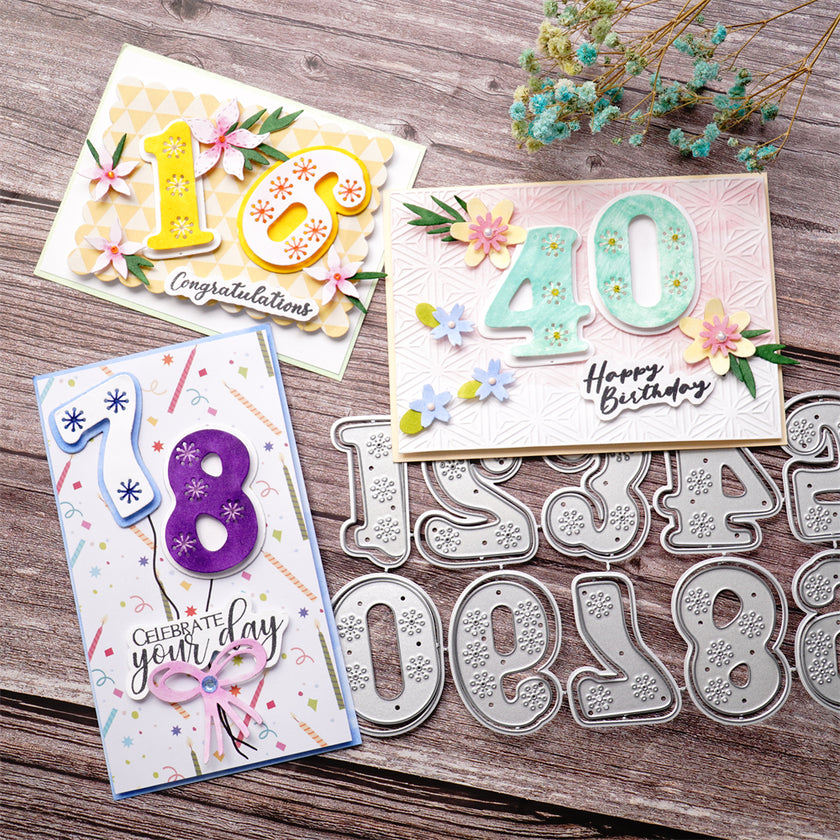 Inloveart Lace Pattern Number Cutting Dies – Inlovearts