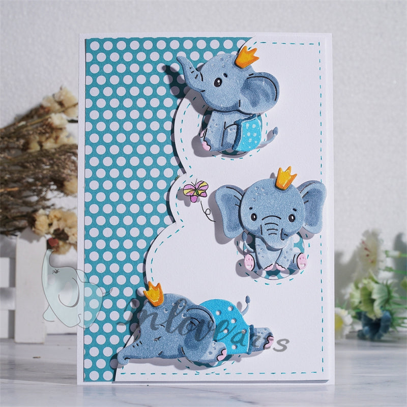 Inloveart Lovely Elephant Cutting Dies