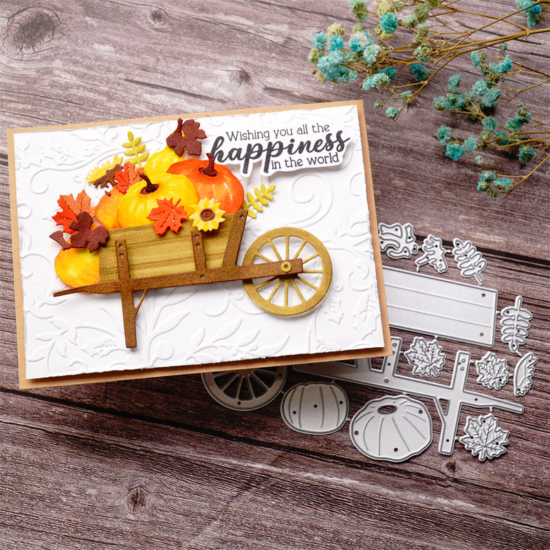 Inloveart Pumpkin in the Trolley Cutting Dies