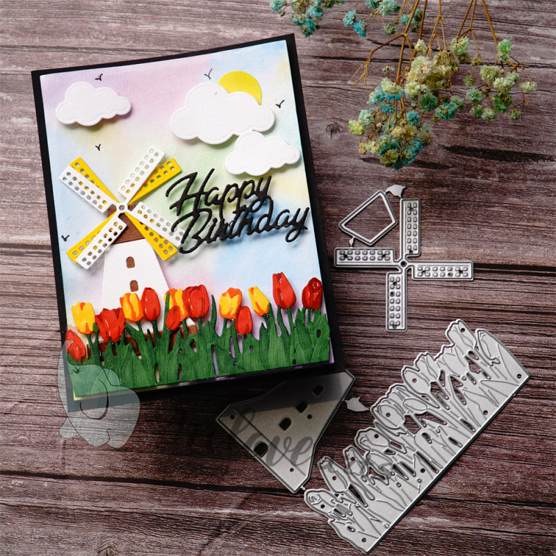 Inloveart Windmill and Tulip Cutting Dies