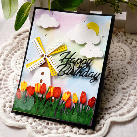 Inloveart Windmill and Tulip Cutting Dies