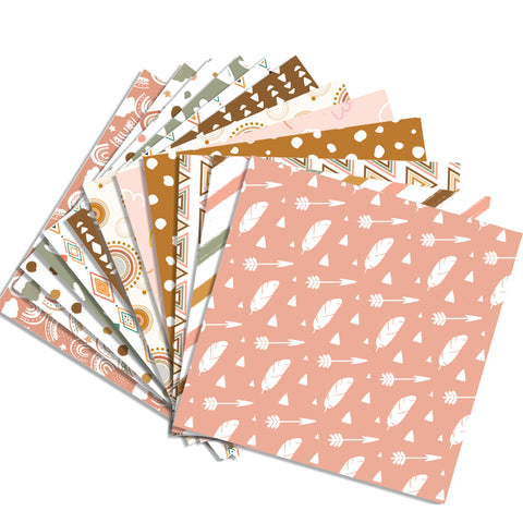 Inlovearts 24PCS 12" Enjoy Your Day Scrapbook & Cardstock Paper