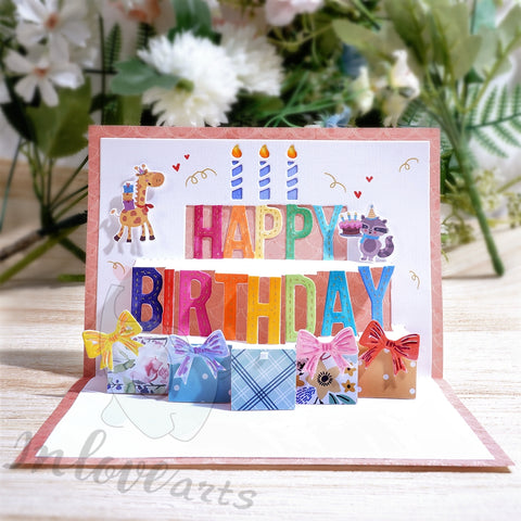 Inlovearts 3D Birthday and Gift Cutting Dies