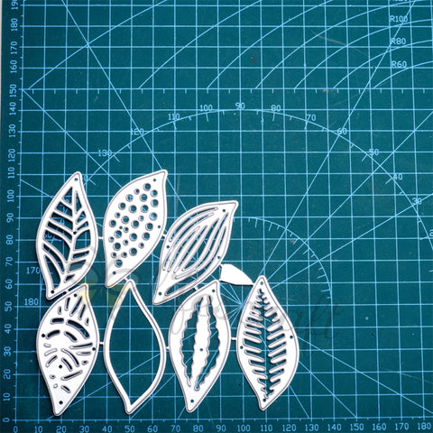 Inlovearts 7pcs Leaves Cutting Dies