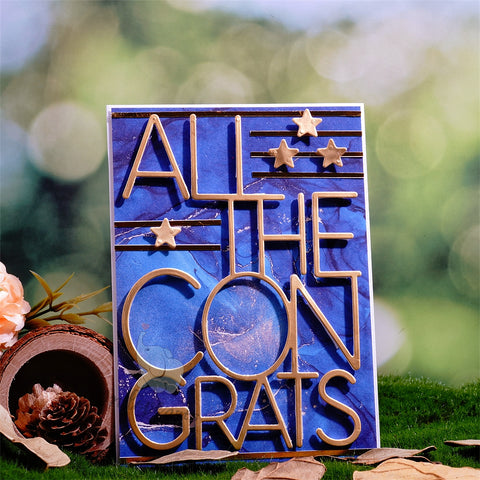 Inlovearts "ALL THE CONGRATS" Cutting Dies