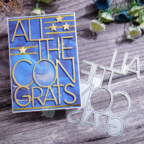 Inlovearts "ALL THE CONGRATS" Cutting Dies