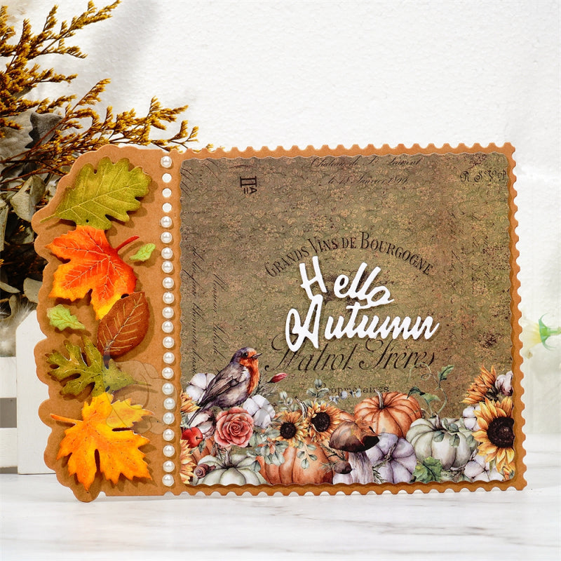 Inlovearts Autumn Leaves Card Cutting Dies