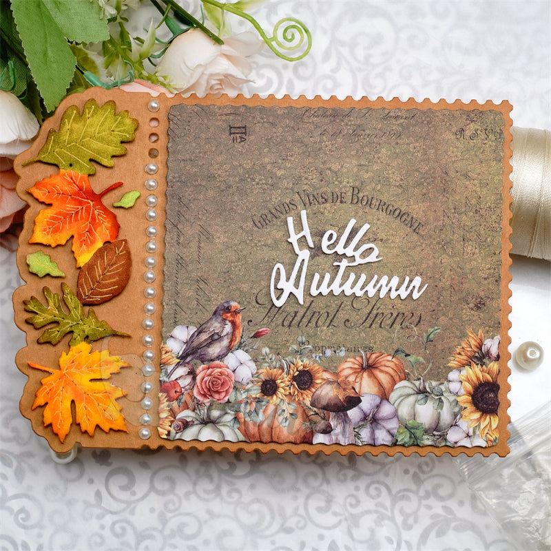 Inlovearts Autumn Leaves Card Cutting Dies