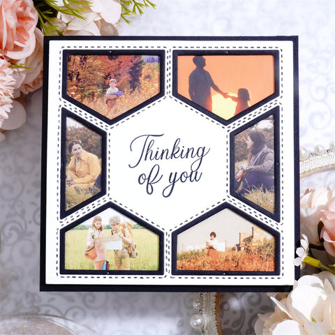 Inlovearts Album Square Background Board Cutting Dies