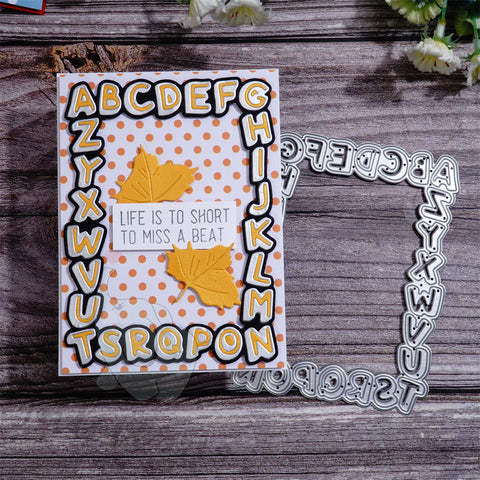 Inlovearts Alphabet Frame Cutting Dies