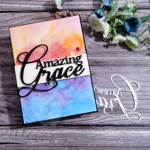 Inlovearts Amazing Grace Word Cutting Dies