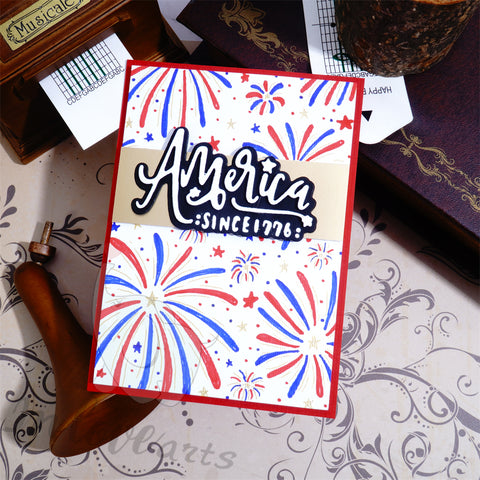 Inlovearts "America SINCE 1776" Cutting Dies
