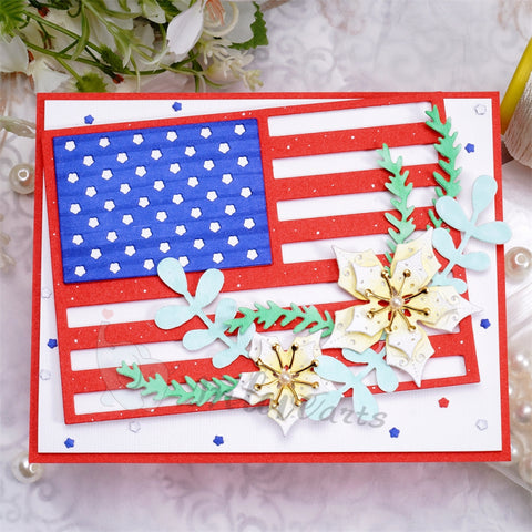Inlovearts American Flag Cutting Dies